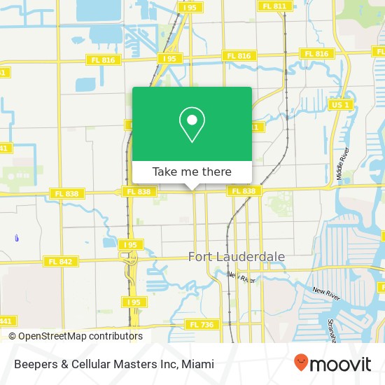 Beepers & Cellular Masters Inc map