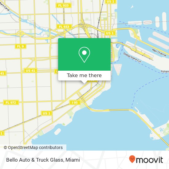Mapa de Bello Auto & Truck Glass