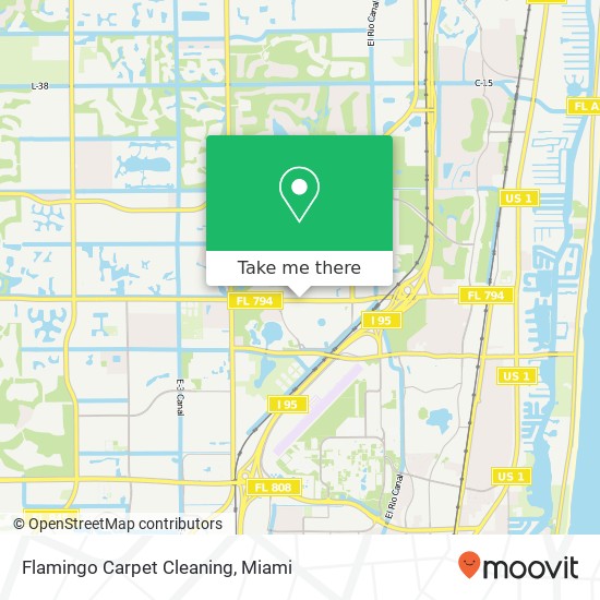 Flamingo Carpet Cleaning map
