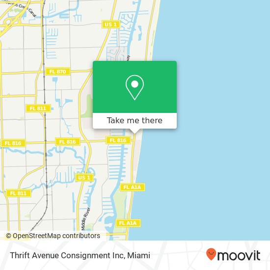 Mapa de Thrift Avenue Consignment Inc