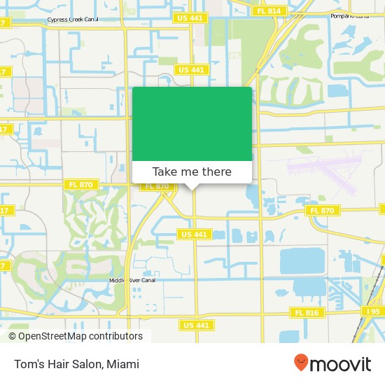 Tom's Hair Salon map