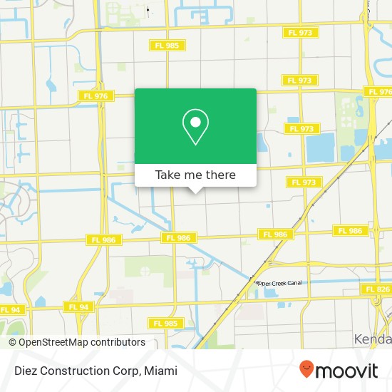 Diez Construction Corp map