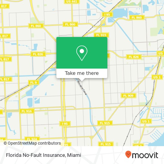 Florida No-Fault Insurance map