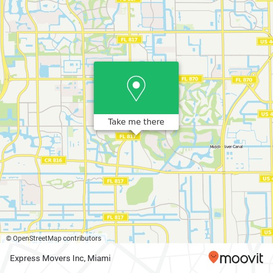 Mapa de Express Movers Inc