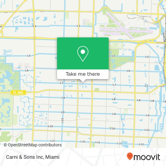 Carni & Sons Inc map