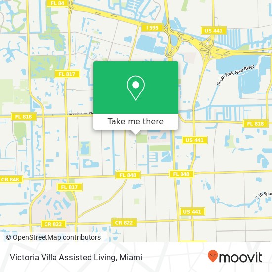 Victoria Villa Assisted Living map