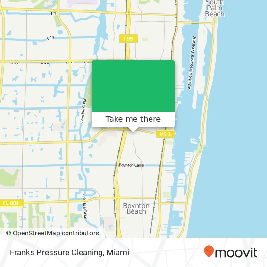 Mapa de Franks Pressure Cleaning