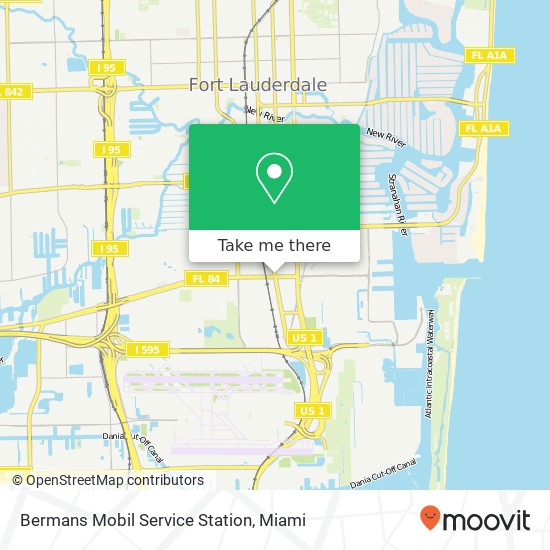 Bermans Mobil Service Station map