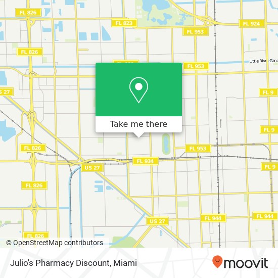 Mapa de Julio's Pharmacy Discount