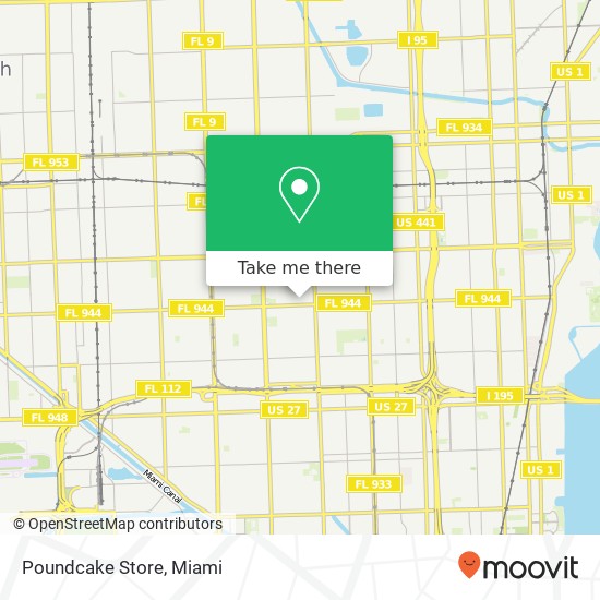 Mapa de Poundcake Store