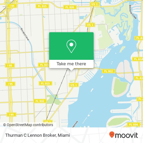 Thurman C Lennon Broker map