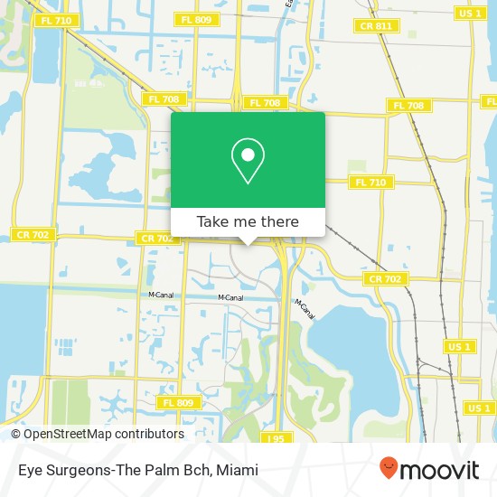 Mapa de Eye Surgeons-The Palm Bch