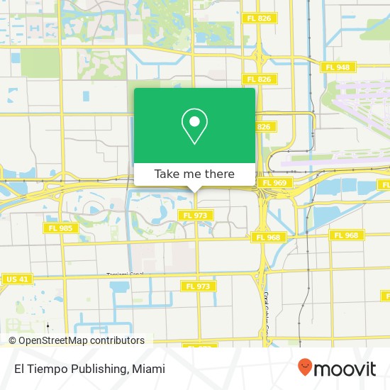 El Tiempo Publishing map