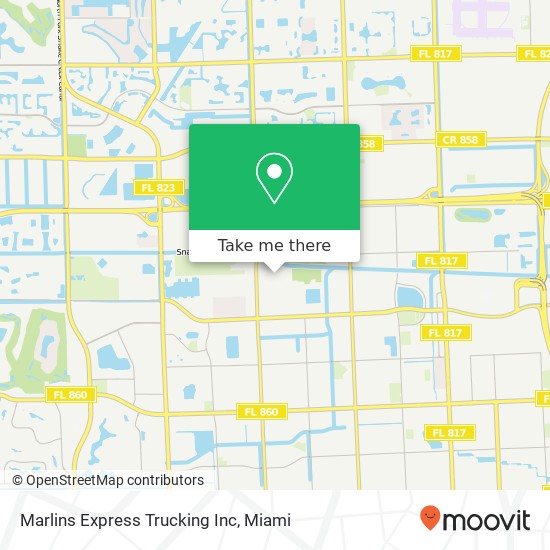 Mapa de Marlins Express Trucking Inc