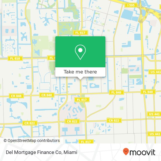 Mapa de Del Mortgage Finance Co