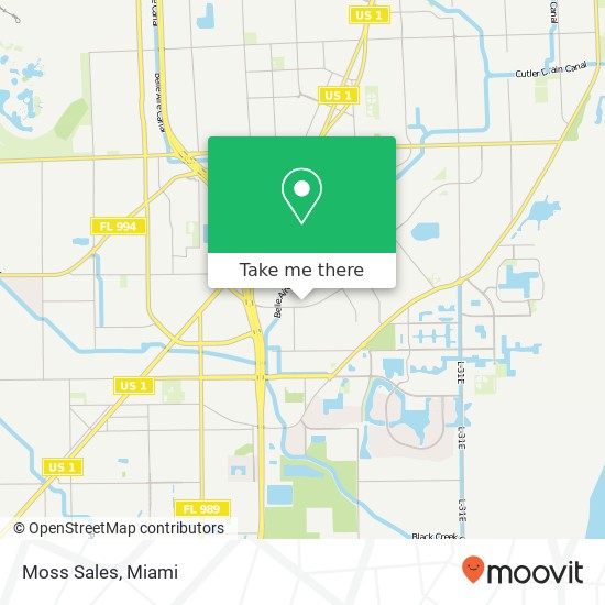 Moss Sales map