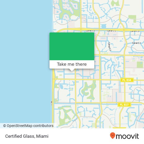 Mapa de Certified Glass