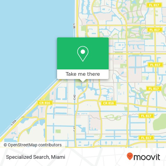 Specialized Search map