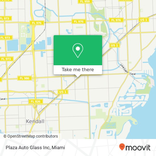 Plaza Auto Glass Inc map