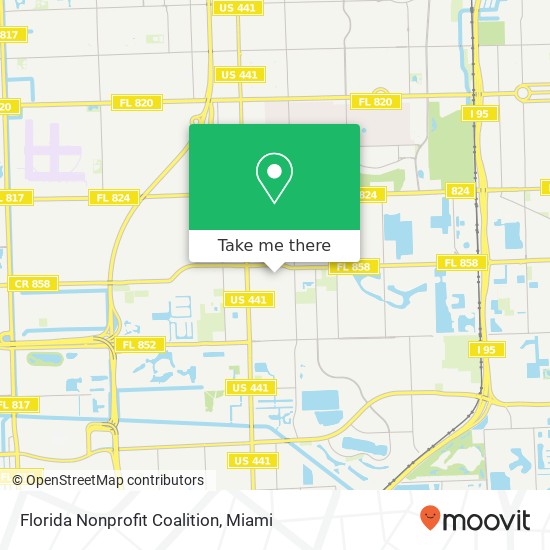 Florida Nonprofit Coalition map