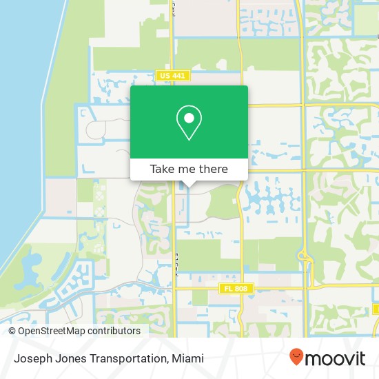 Joseph Jones Transportation map