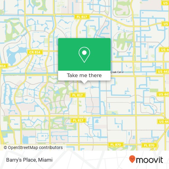 Barry's Place map