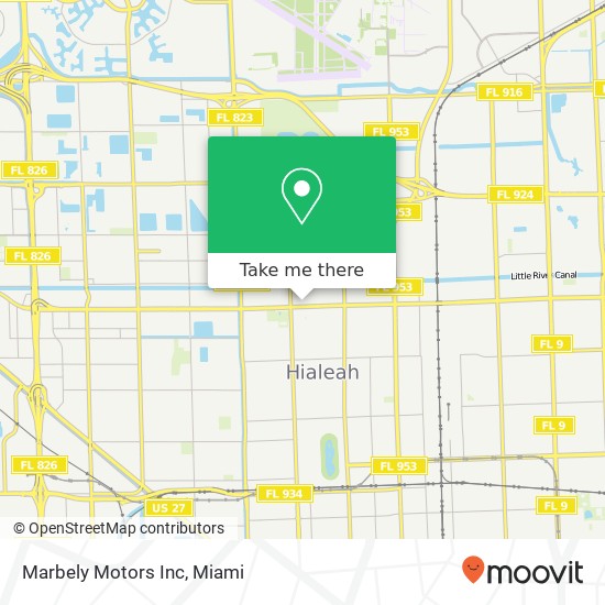 Marbely Motors Inc map