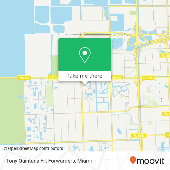 Mapa de Tony Quintana Frt Forwarders