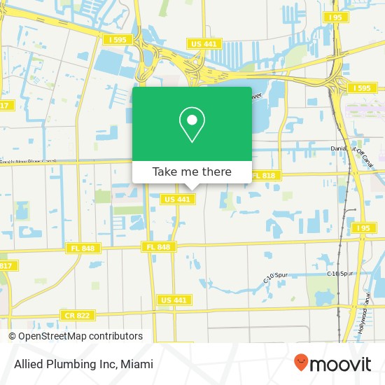 Mapa de Allied Plumbing Inc