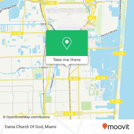 Dania Church Of God map