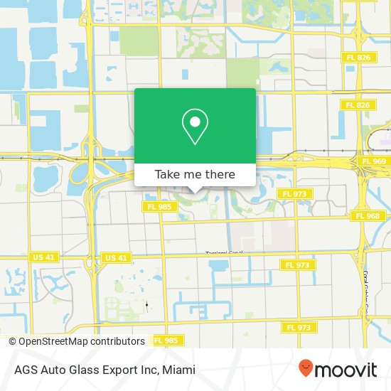 Mapa de AGS Auto Glass Export Inc