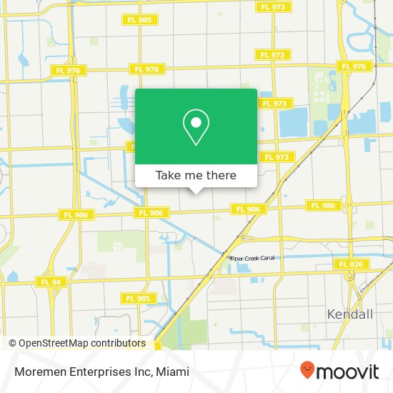 Mapa de Moremen Enterprises Inc
