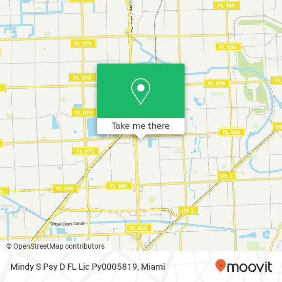 Mindy S Psy D FL Lic Py0005819 map