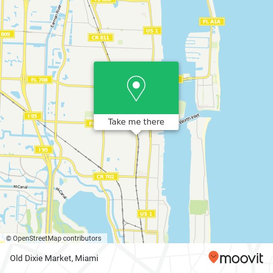 Mapa de Old Dixie Market