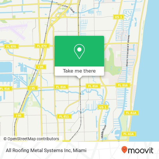 Mapa de All Roofing Metal Systems Inc