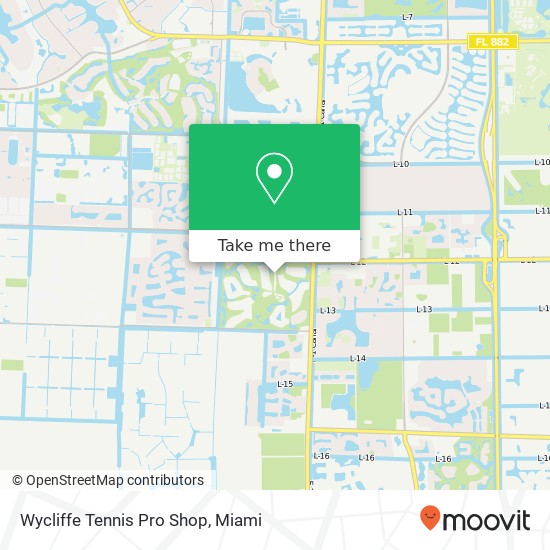 Wycliffe Tennis Pro Shop map