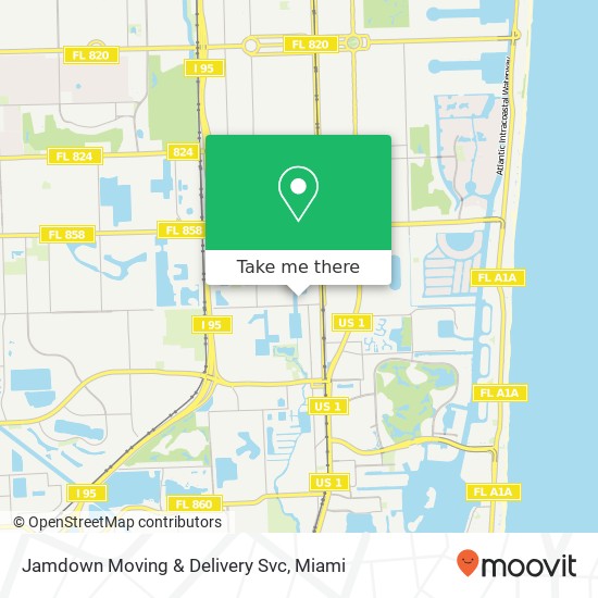 Mapa de Jamdown Moving & Delivery Svc