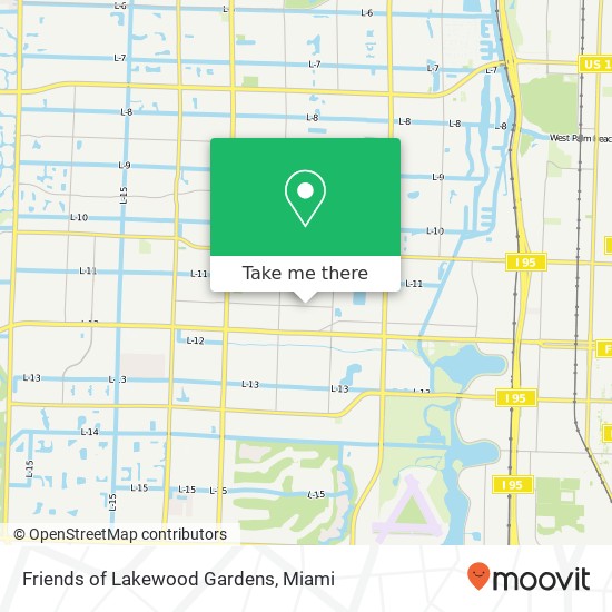 Friends of Lakewood Gardens map