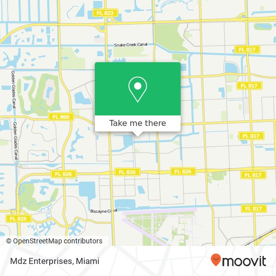 Mdz Enterprises map