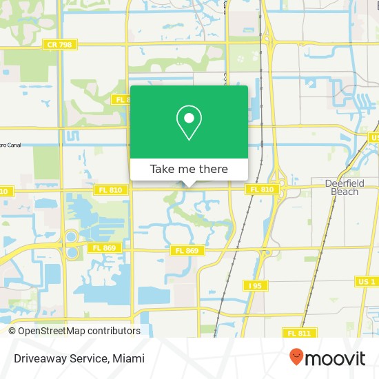 Driveaway Service map