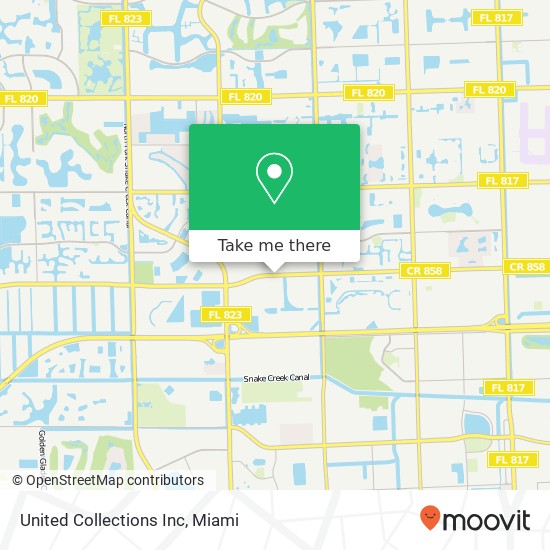 United Collections Inc map