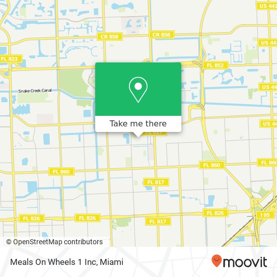 Mapa de Meals On Wheels 1 Inc