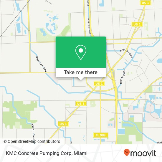 KMC Concrete Pumping Corp map