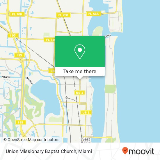 Mapa de Union Missionary Baptst Church