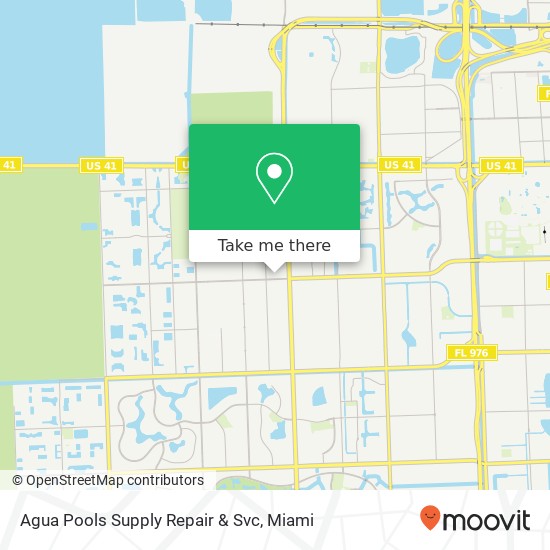 Agua Pools Supply Repair & Svc map