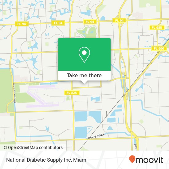 Mapa de National Diabetic Supply Inc