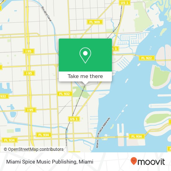 Mapa de Miami Spice Music Publishing