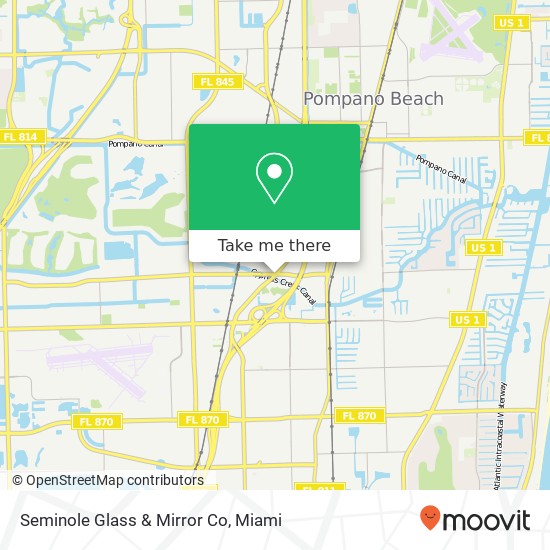 Seminole Glass & Mirror Co map