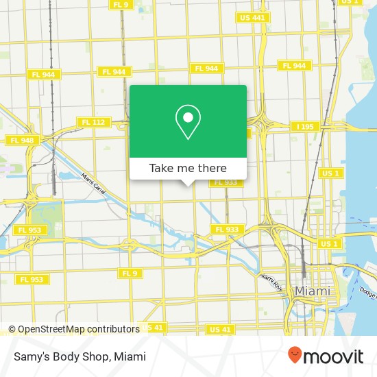 Samy's Body Shop map