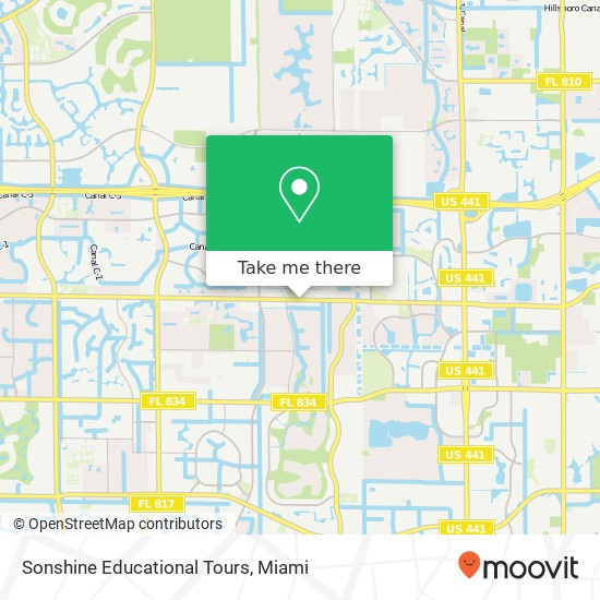 Sonshine Educational Tours map